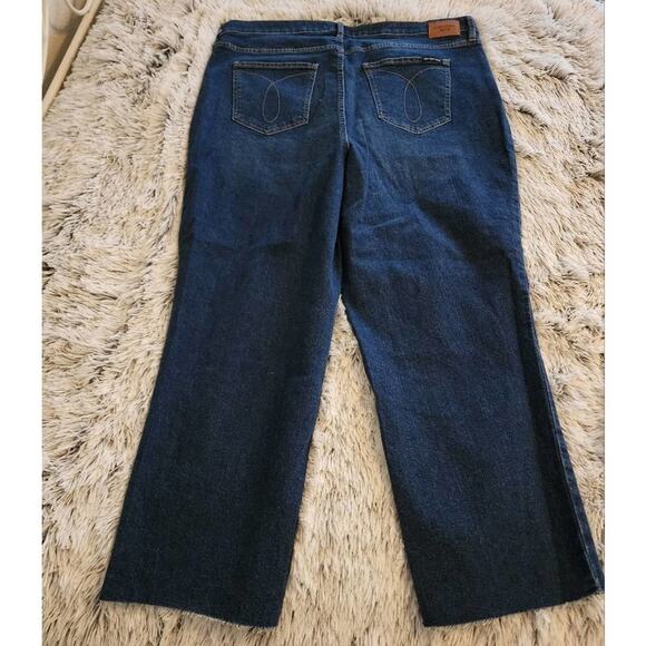 CALVIN klein high rise straight cropped raw hem jeans plus size 20W new!!! - Picture 9 of 9